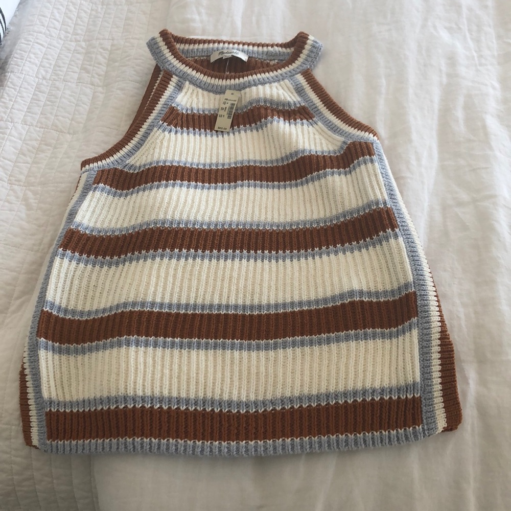 Madewell knit racer back sweater